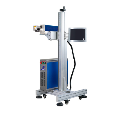 Fast Speed Non Metal Materials CO2 Fly Laser Marking Machine
